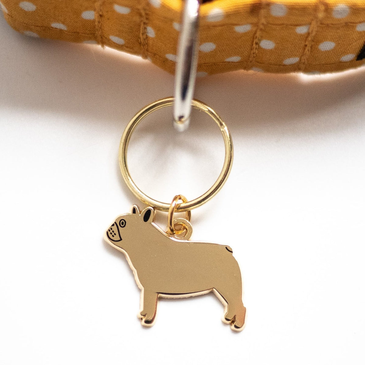 Frenchie dog tag top