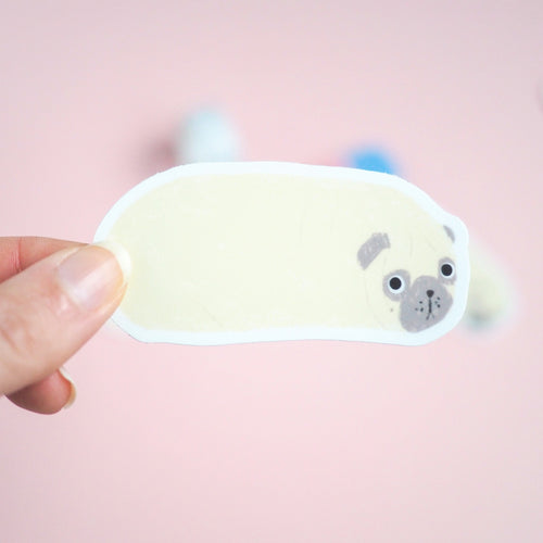 Pug loaf sticker