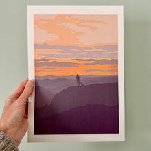 Sunrise on Dartmoor Pug Print