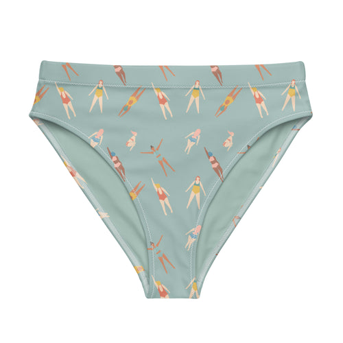 wild swimmers print bikini bottoms