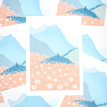Blue mountains print