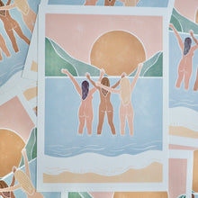Sun Worshipping Women' A4 Print