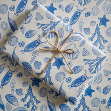 Beach treasures wrapping paper