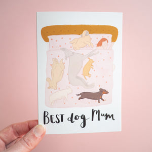 Best dog mum A6 card