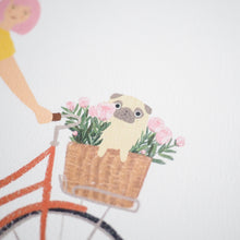 pug in bike basket