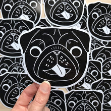 Happy Pug Vinyl Stickers