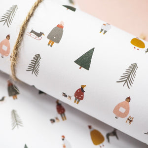 Scandi dogs christmas wrapping paper