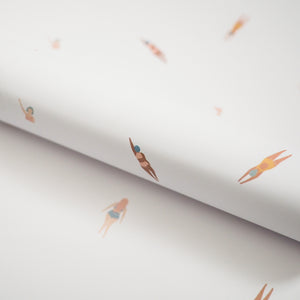 wild swimming wrapping paper